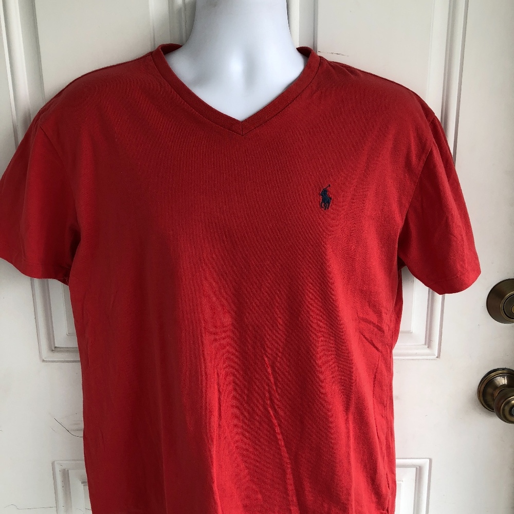 Polo Ralph Lauren Red V-Neck Tee